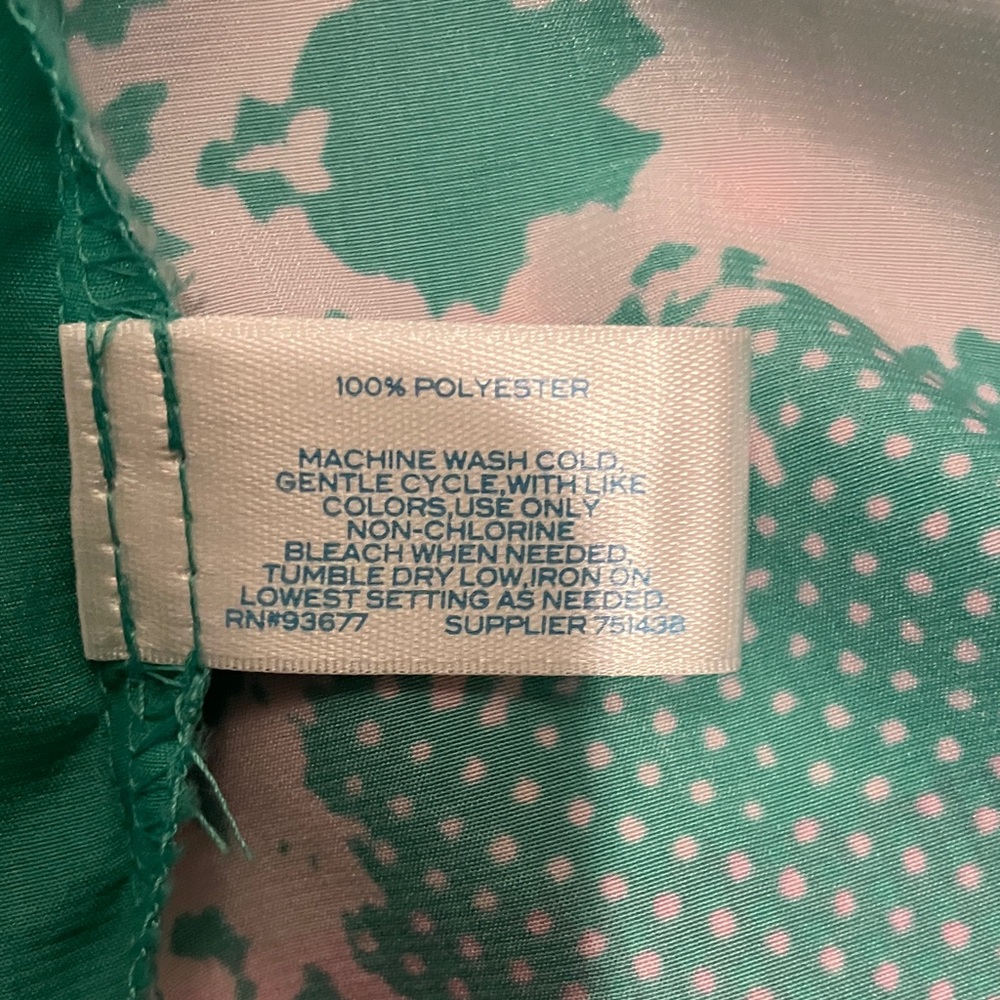 L'Amour Green Floral Mesh-Panel Tank with Pink Accents - Picture 5 of 9